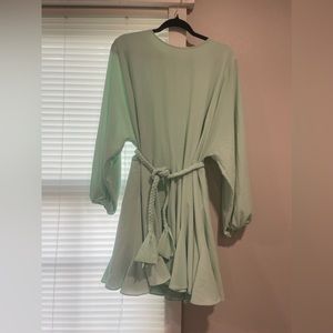 Gianni Bini Green Swing Dress Size L
